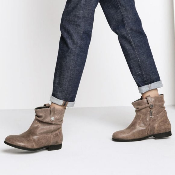 Birkenstock Shoes - Birkenstock Sarnia Slouch Mud Waxed Ankle Boots*